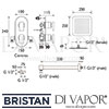 Bristan Pivot Concealed Shower Pack Dimensions